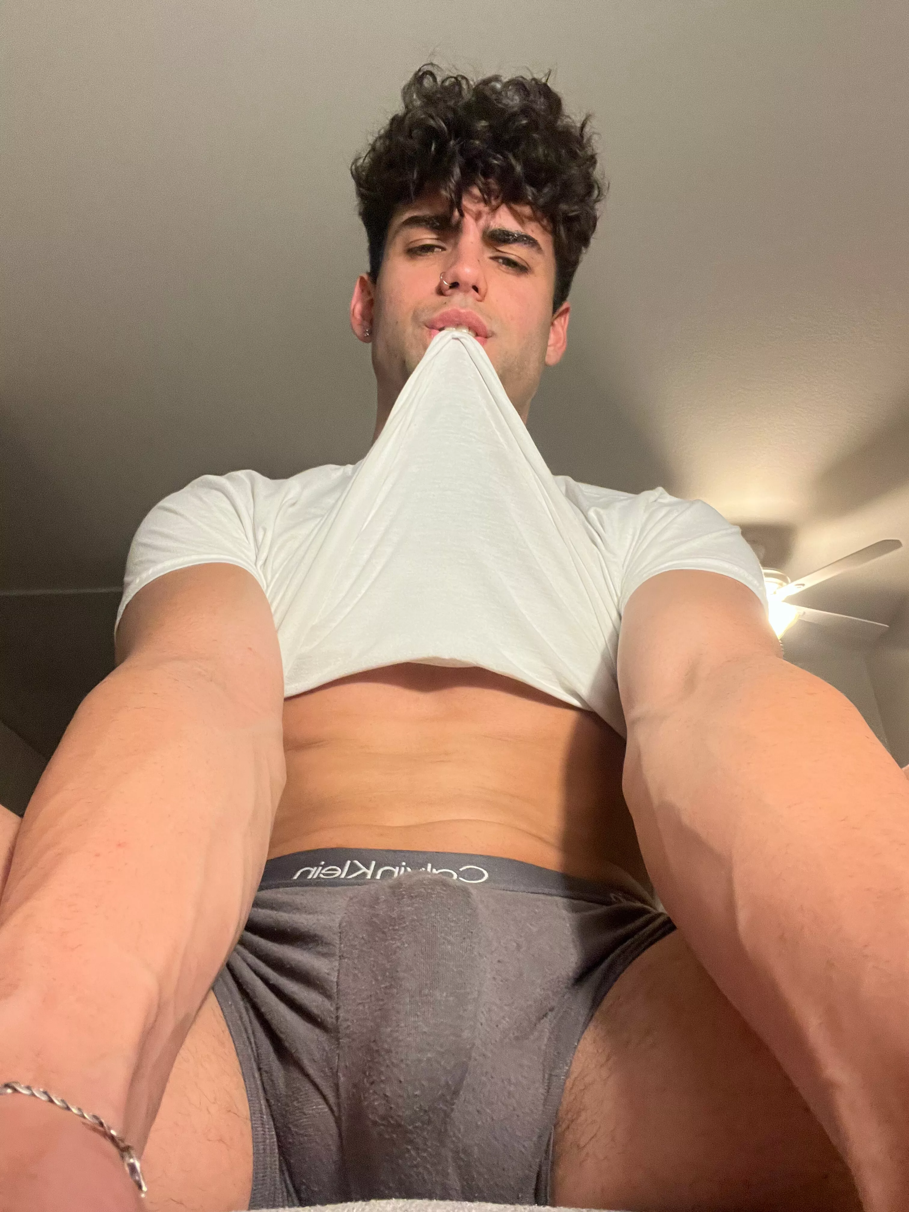 Pull down my boxer and eat your surprise