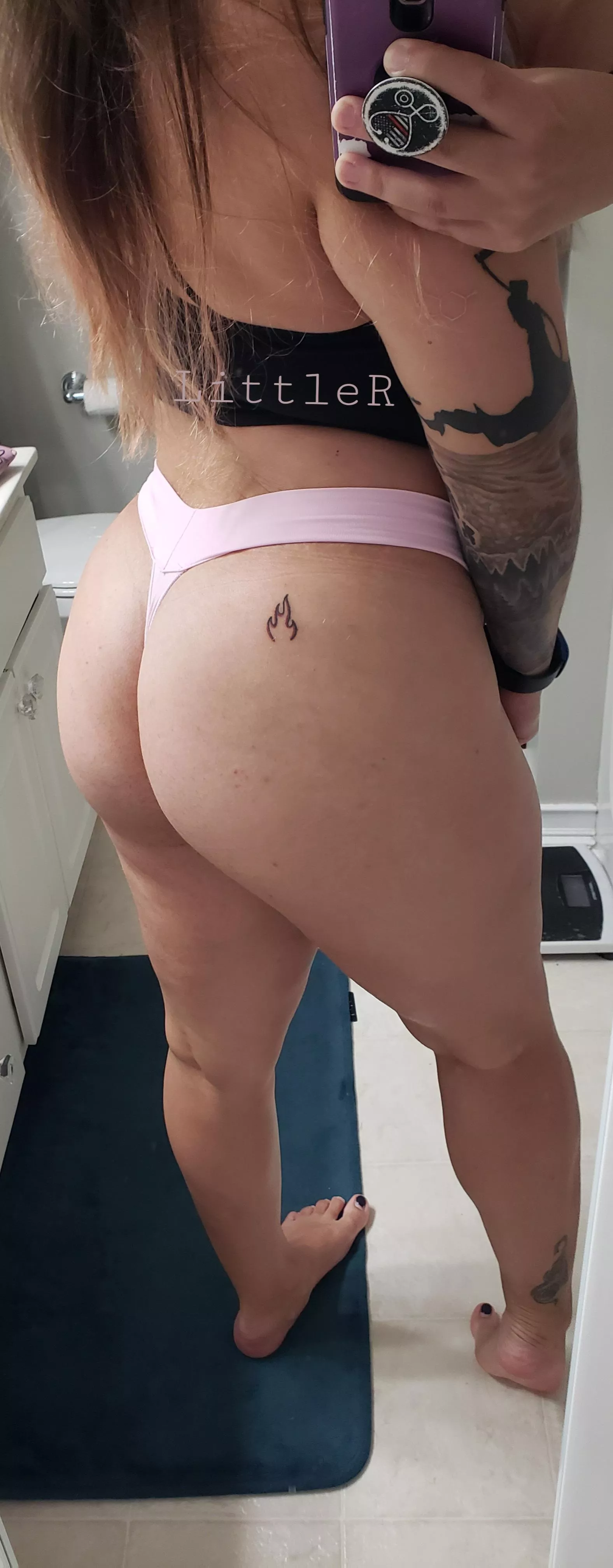 [Selling] [US] this soft pink thong. Stained with my juices. Worn for 24 hours on shift and packed and ready for a home today! 💝