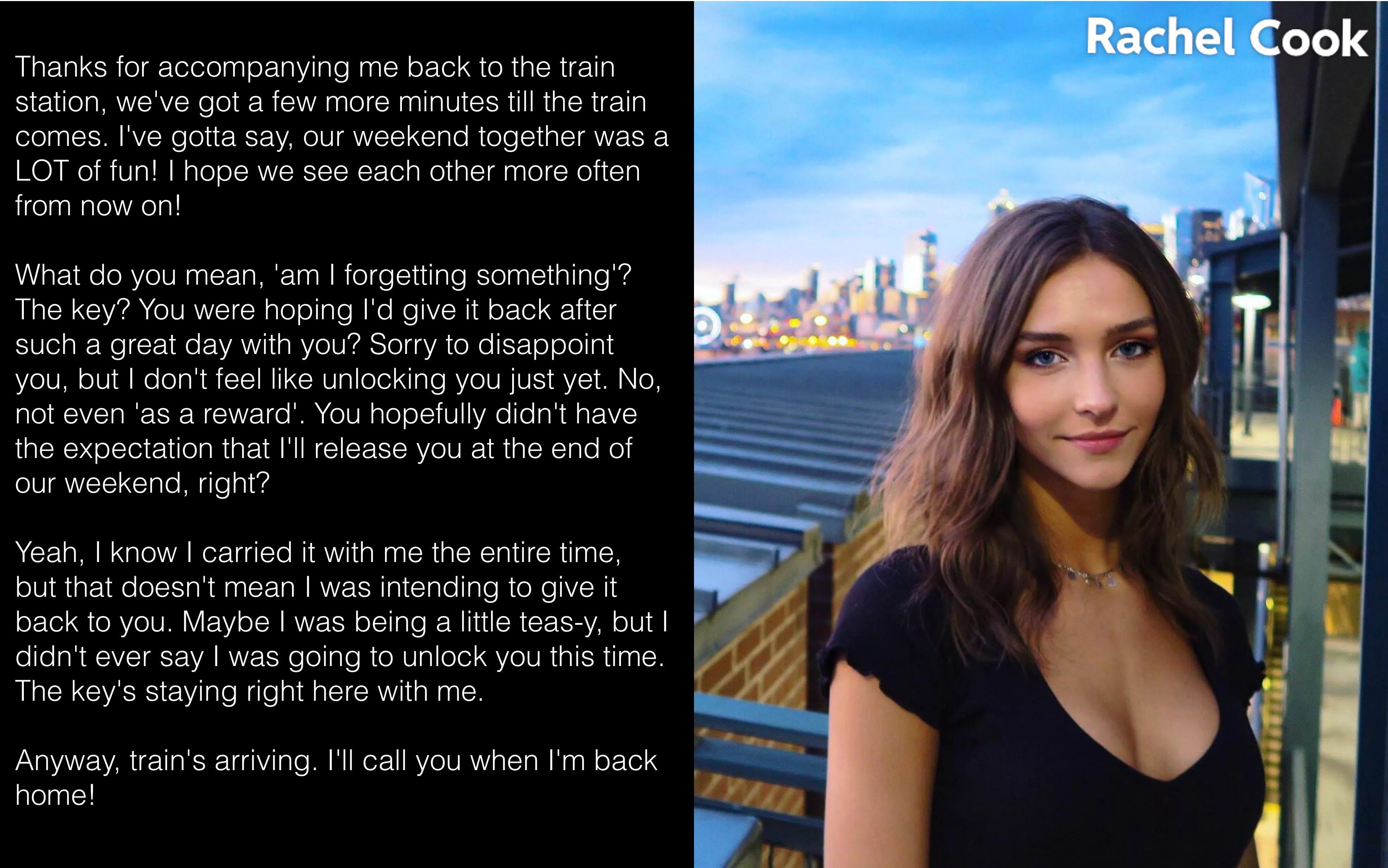 She’s not forgetting anything