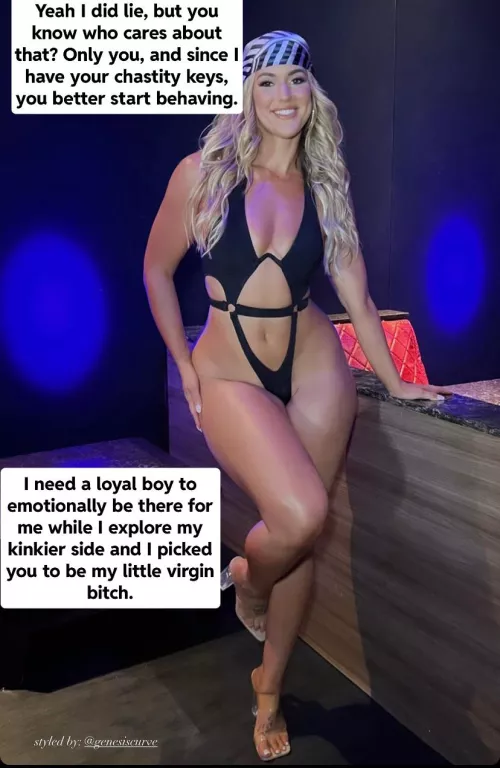 Your girlfriend only wants you for the emotional support, not to actually fuck her.