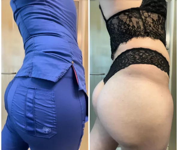 Do you like what’s under my scrubs?