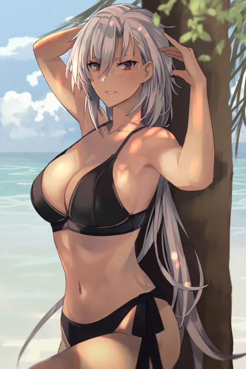 Hanging out with Musashi on vacation [Kancolle]