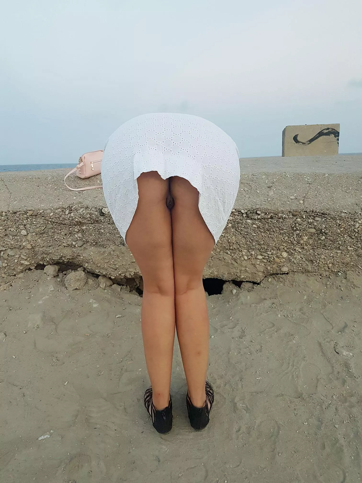 I sometimes forget i am not wearing panties and bend over too much. hope that is OK with you