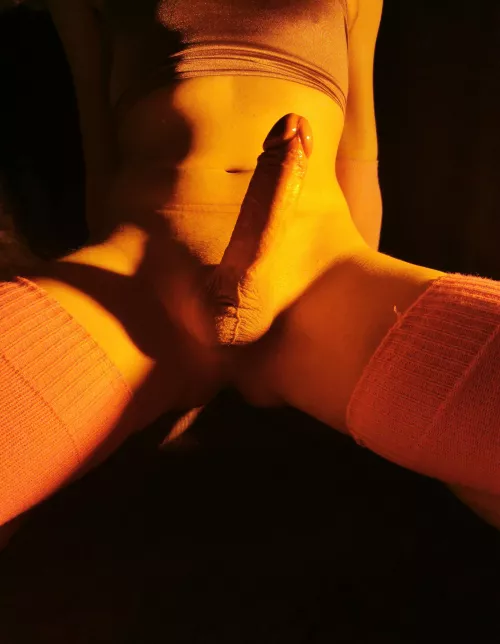 I'm glad I'm a grower cause I can't hide this when I'm hard 😝