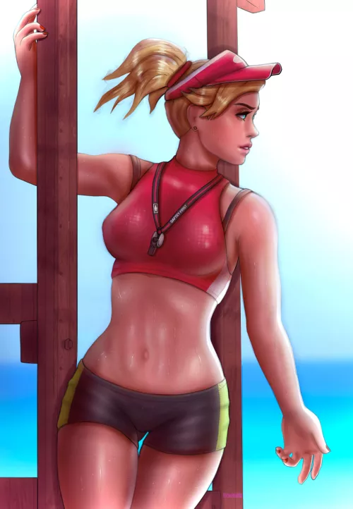 Lifeguard on duty ☀️ - Mercy art by me