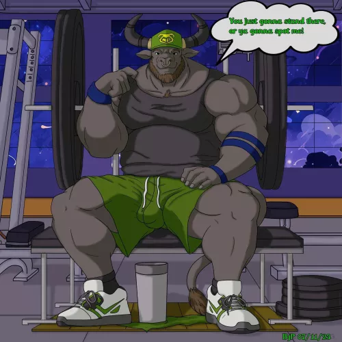 Muscle bull (OC: (IG: @BougieandDrake), myself)