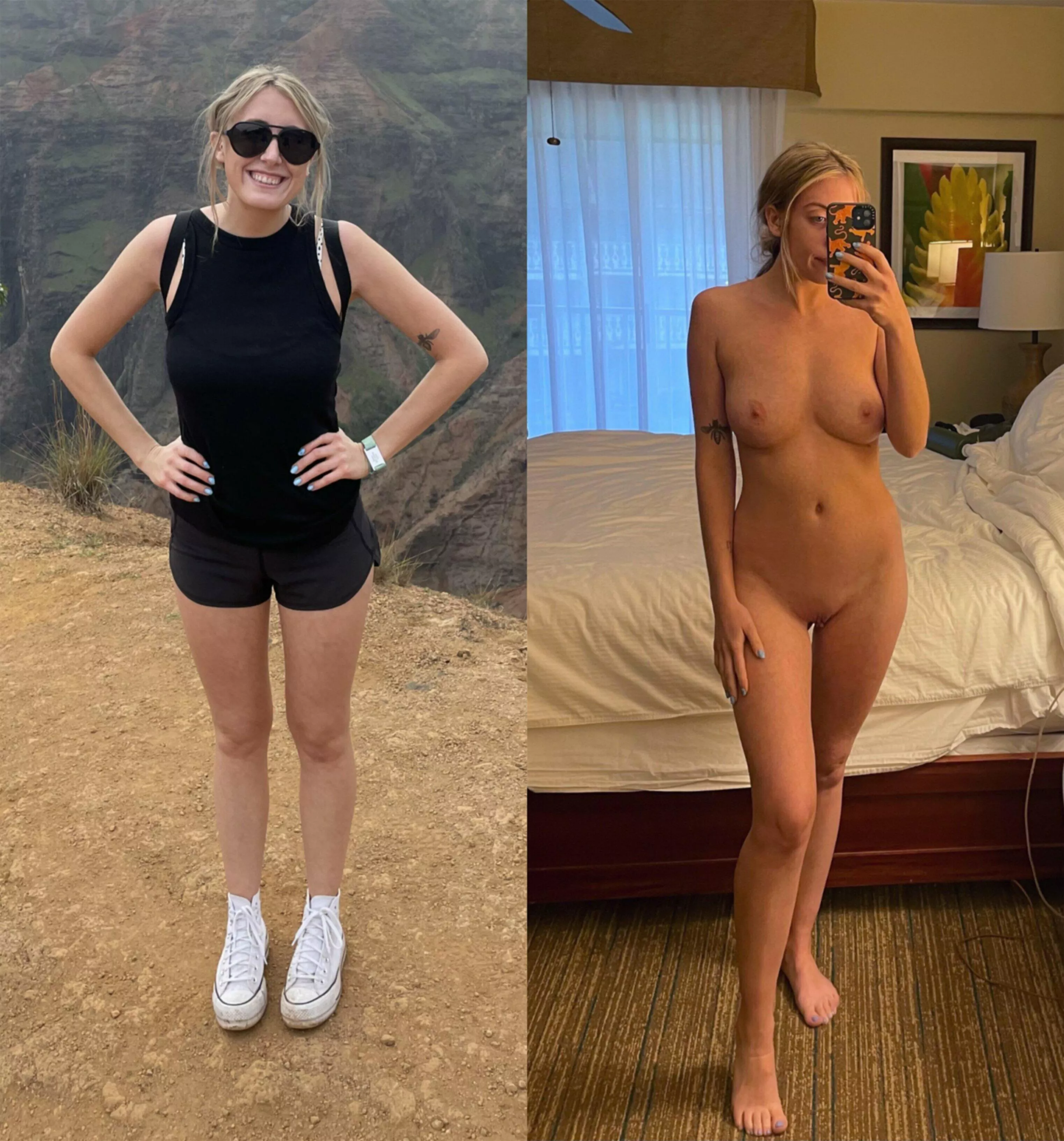 On and after a hike
