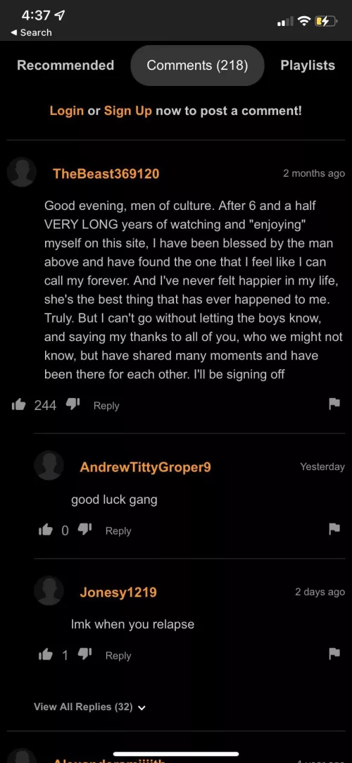 Pornhub comments turn wholesome