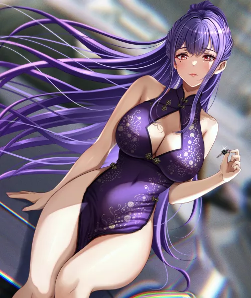 Purple China Dress