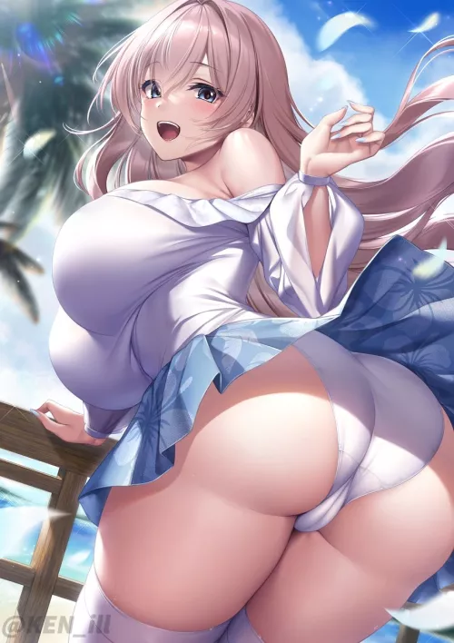 Upskirt White Pantsu