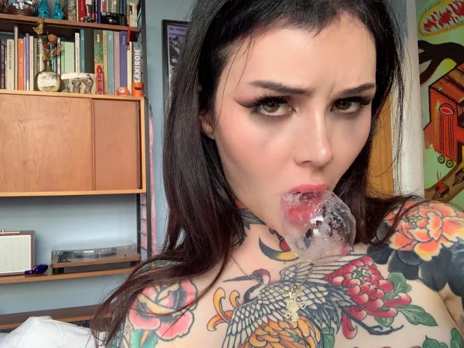 Wait so you’re telling me you can’t blow spit bubbles on demand like this? 🤨 [oc]