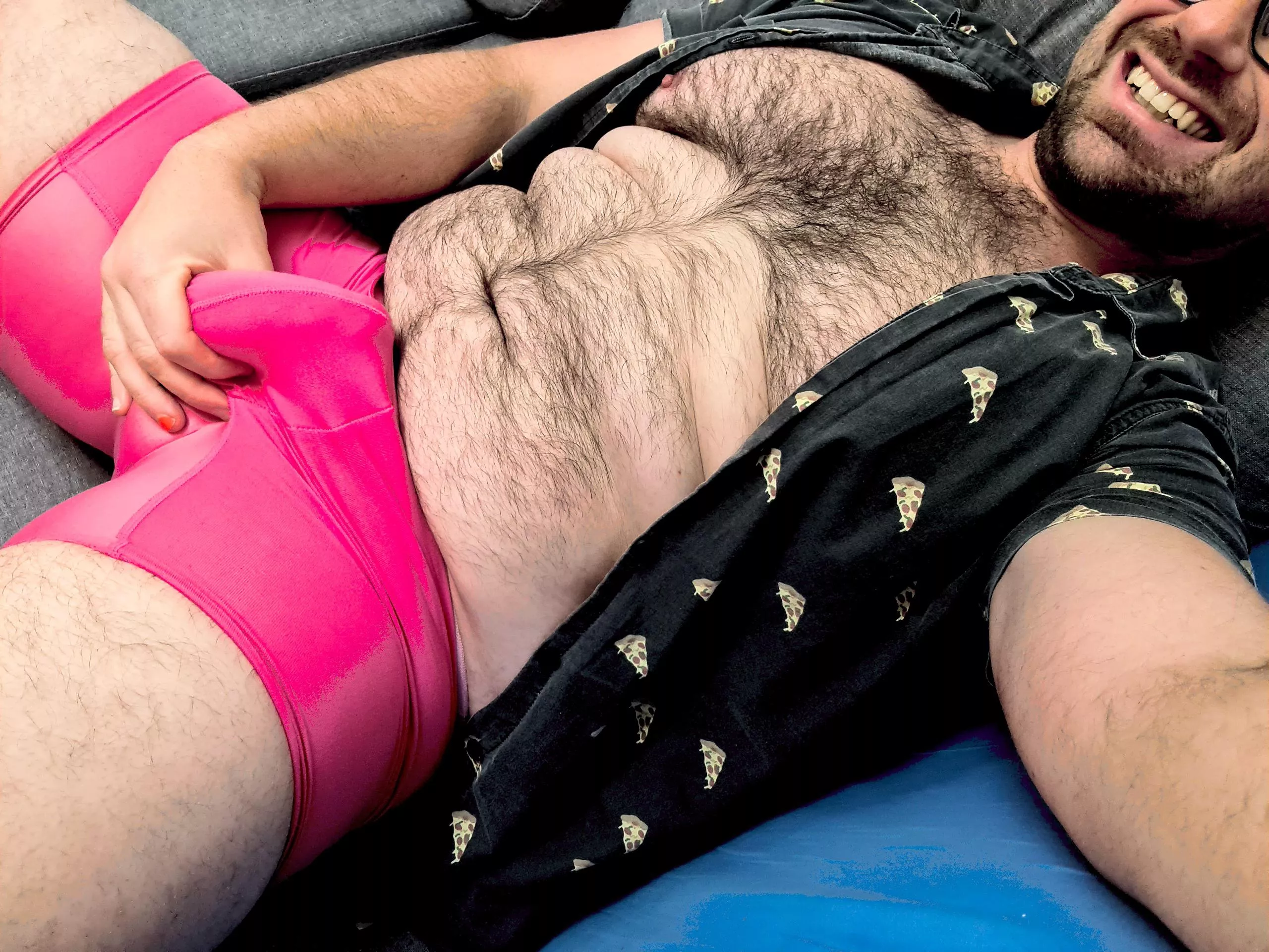 Chub bod: wearing pizza, made by pizza