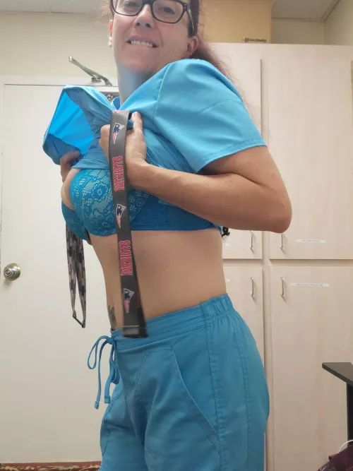 I try to match my scrubs.