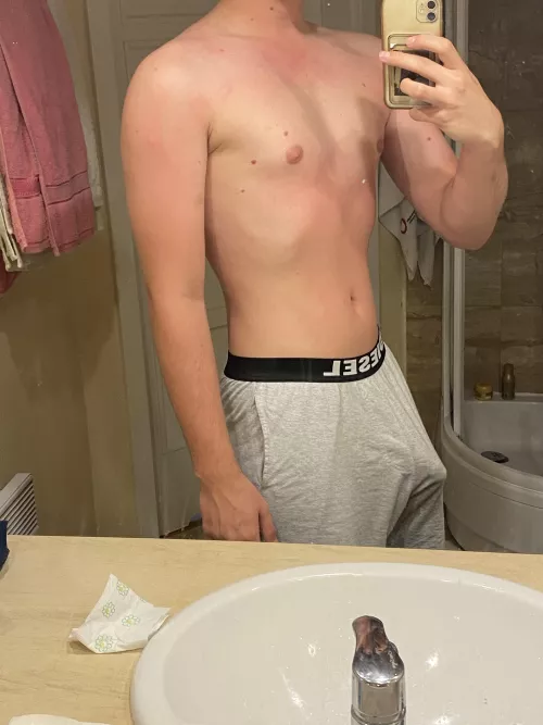 i wonder if I got my cock burnt too