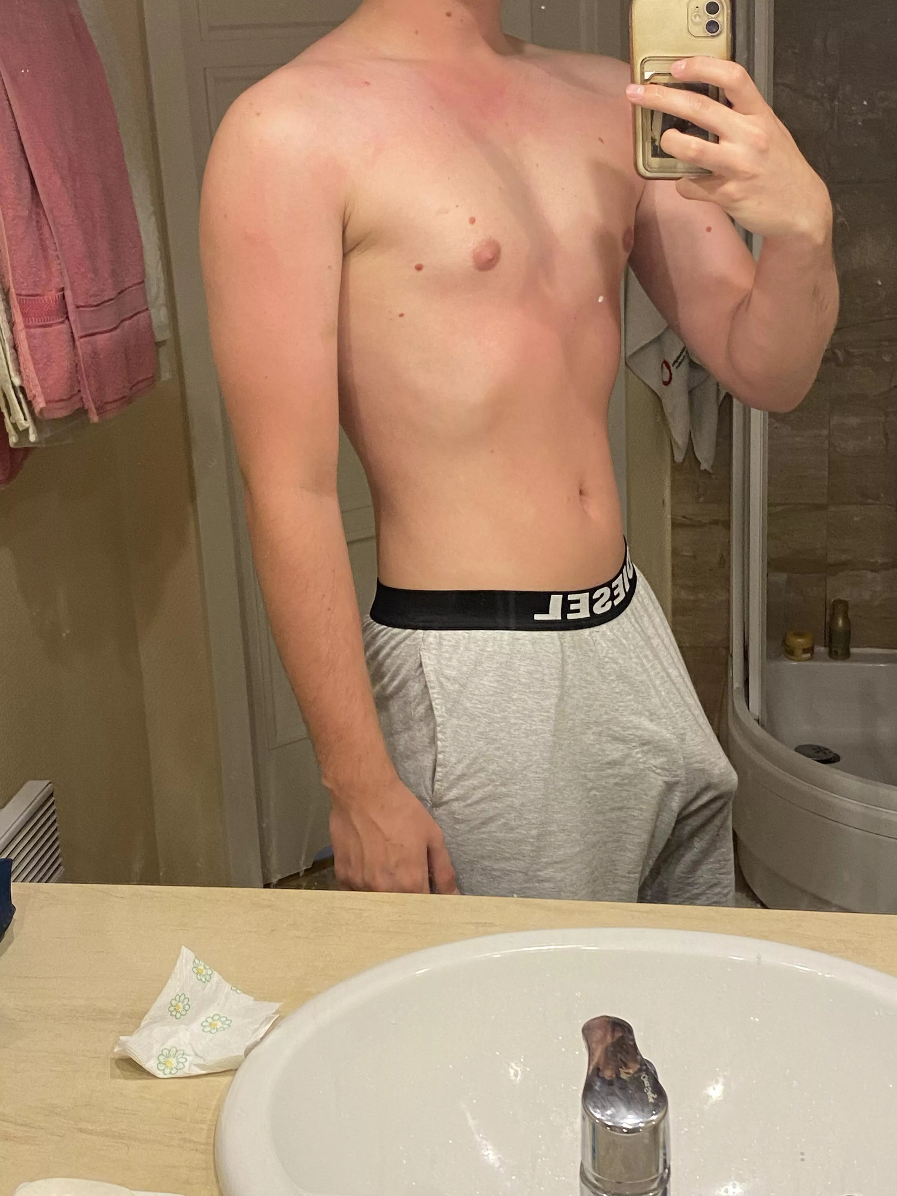 i wonder if I got my cock burnt too