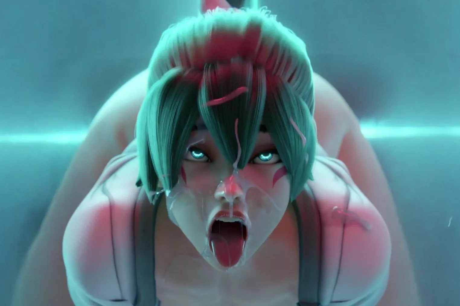 Kiriko Cum On Her Face (Yeero3D)