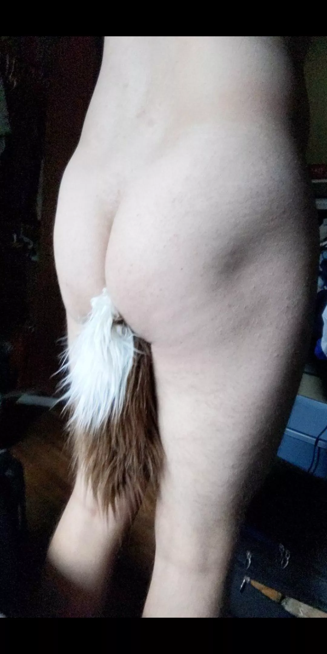 Love my cute pony tail (homemade 😈). Easy project!