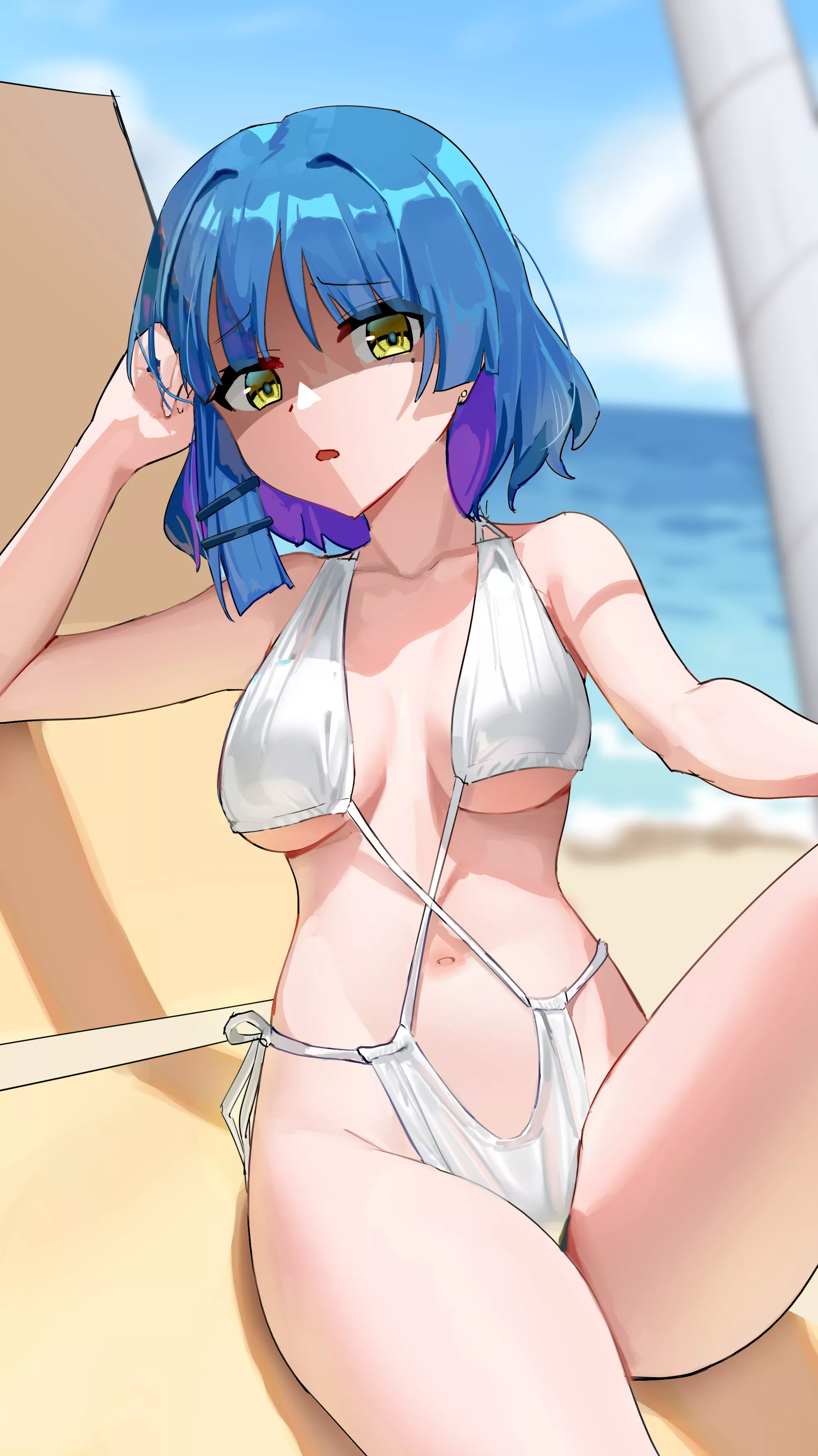 Ryou In Her Revealing Swimsuit (Bocchi The Rock)