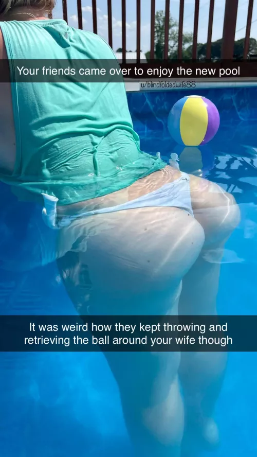 She said no one would be able to see her bathing suit in the water