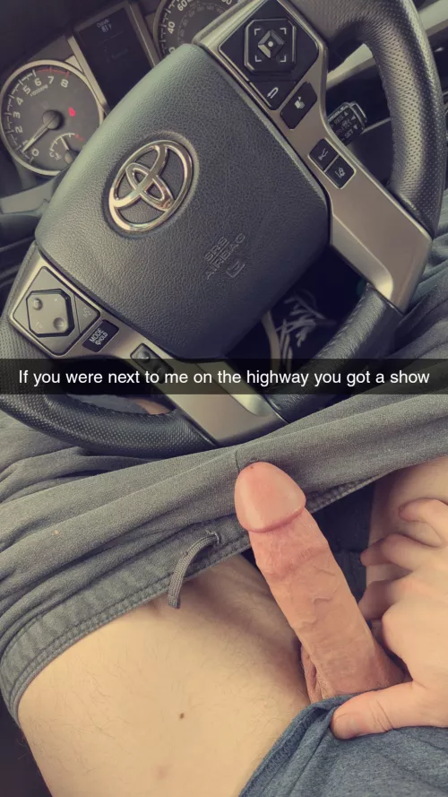 Showing off while driving