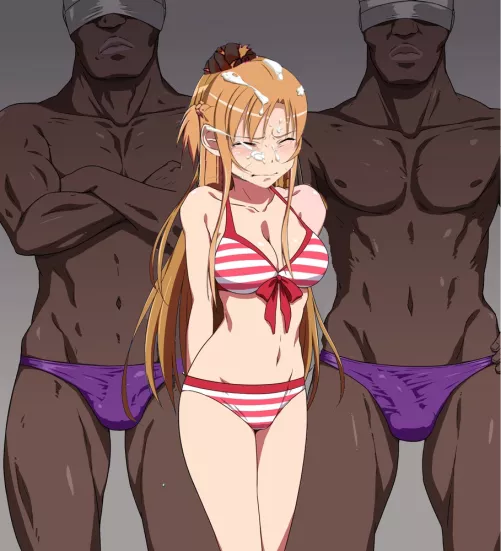 Asuna won the bikini competition. but, her sticky prize was unexpected...