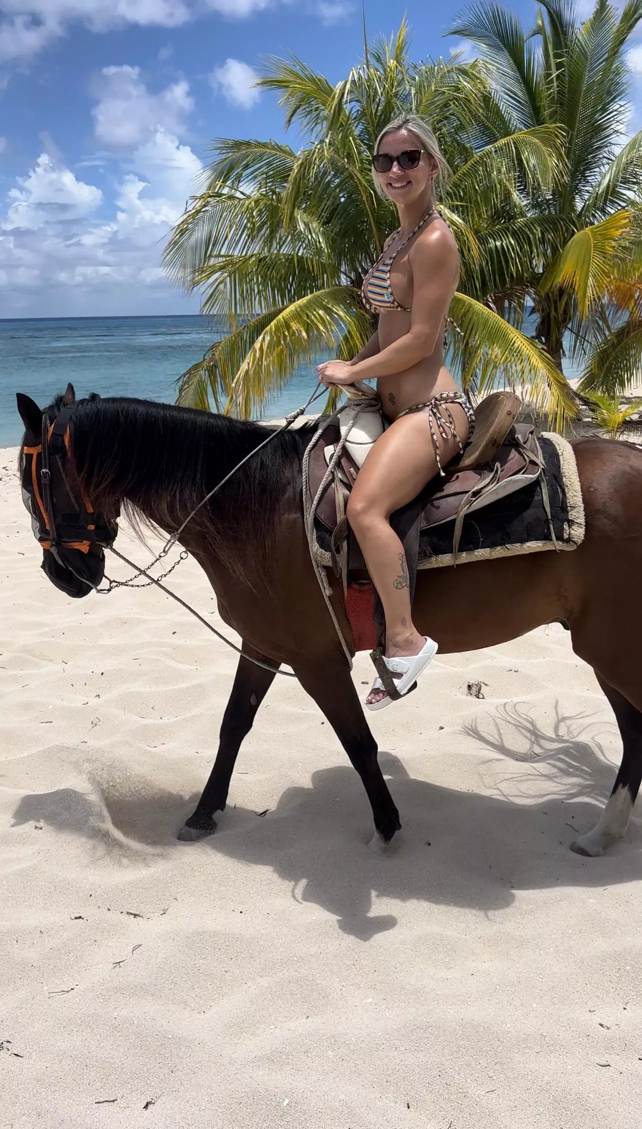 Beach day on horseback