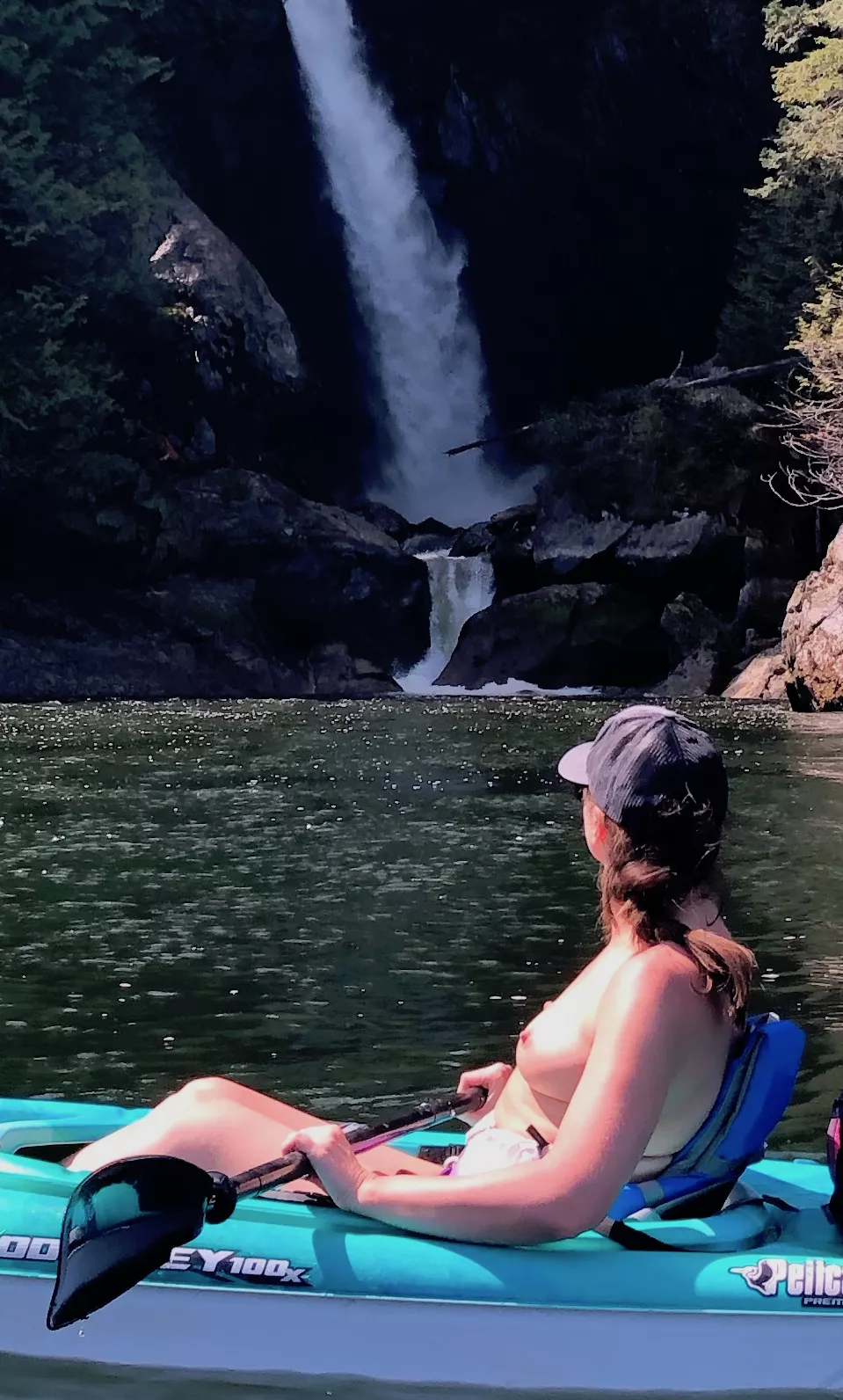 Enjoying the views on our paddle...