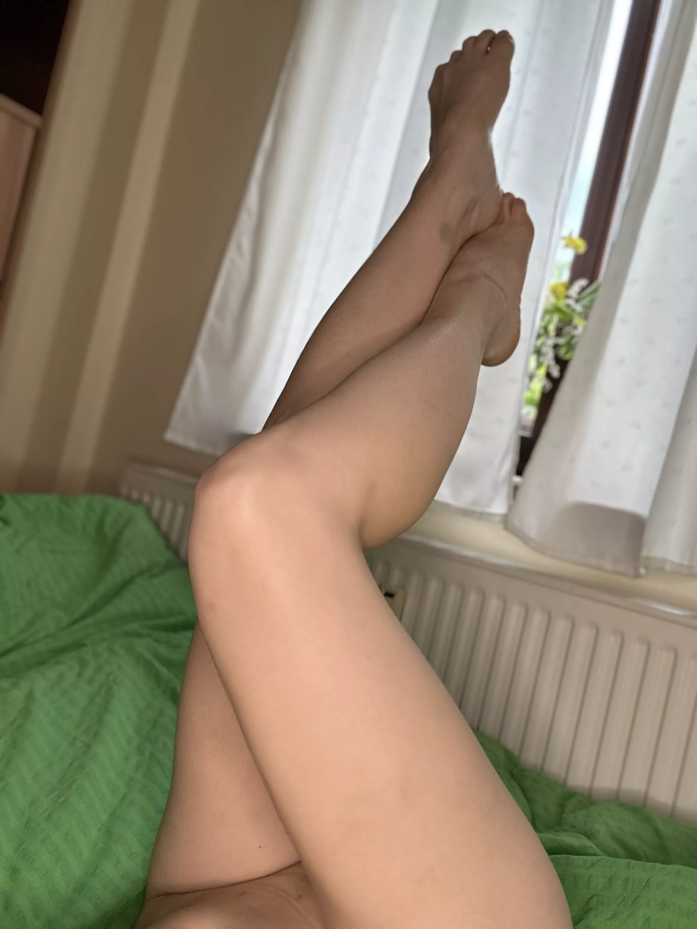 (F) My legs are like a work of art