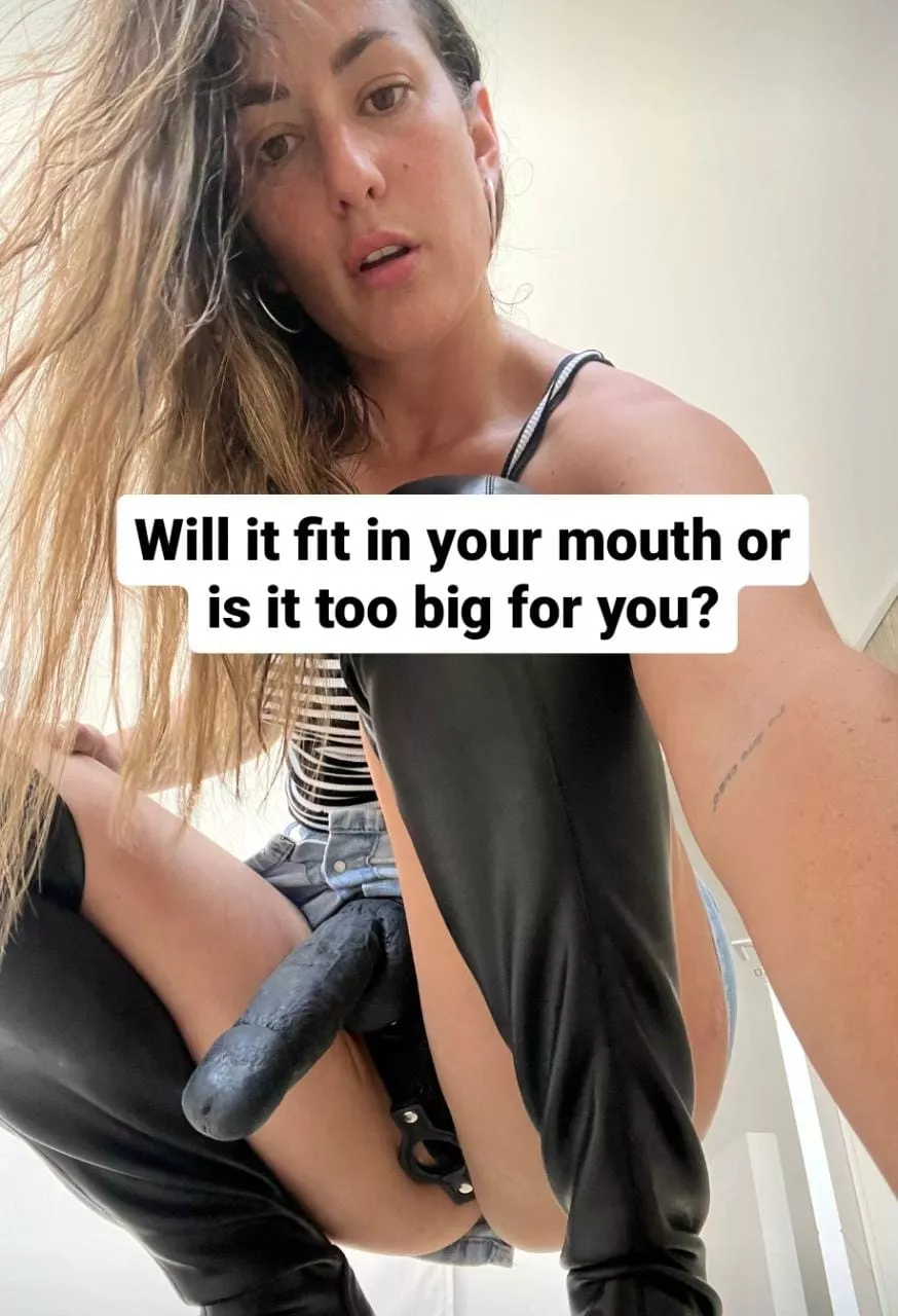 first spit it out so it fits better...