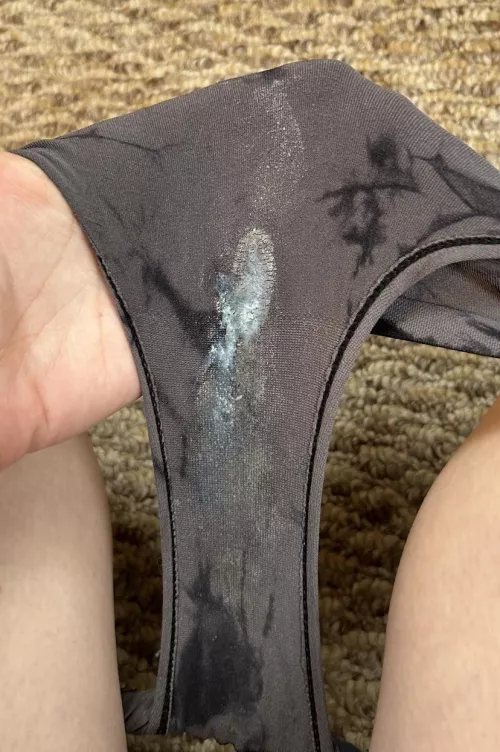 I love seeing how different panties soak up my cream