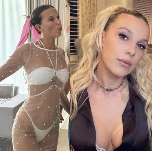 It’s unreal how hard Millie Bobby Brown makes me.