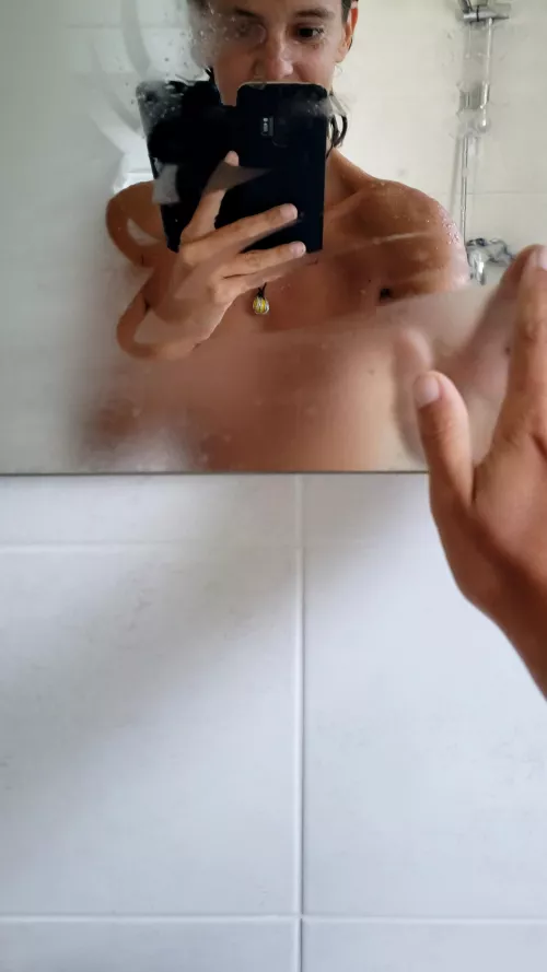 Just came out of the shower 🥵Need help to cool down