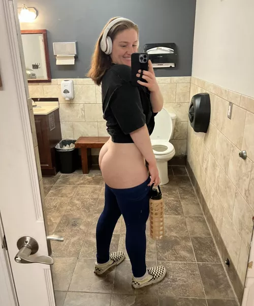 Mirror selfies in the bathroom