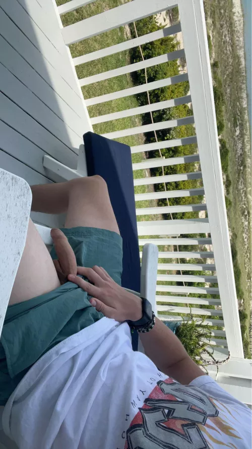 Moments before I came on the balcony