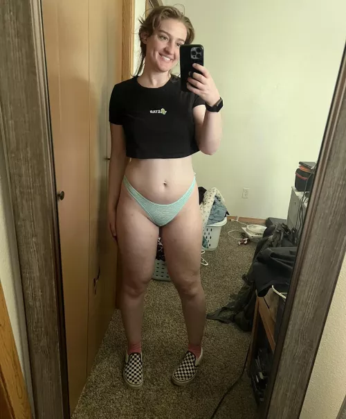 My [f]un blue zebra thong