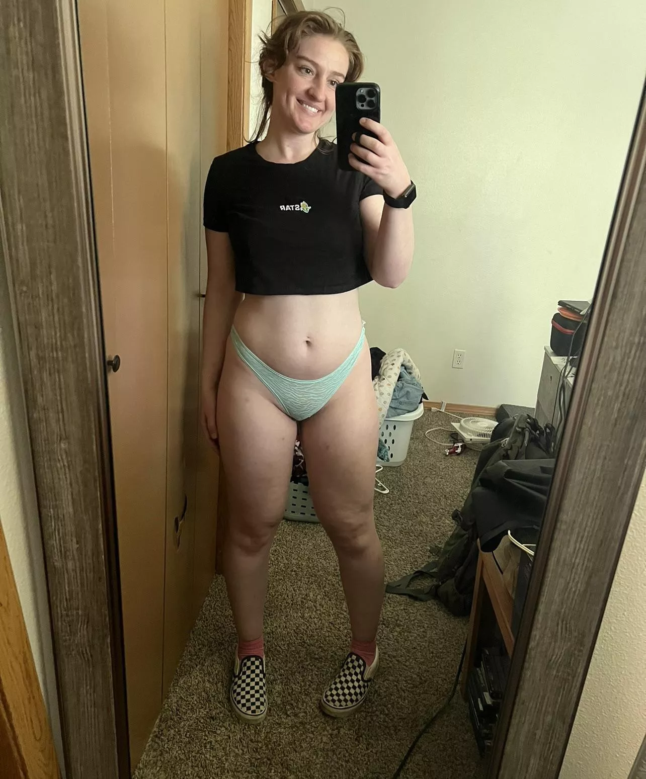 My [f]un blue zebra thong