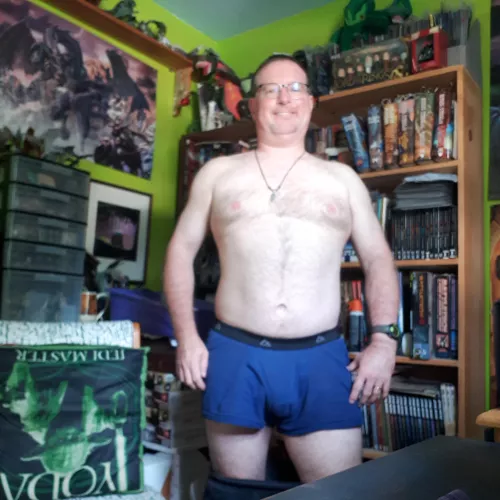 the blue against my pale body