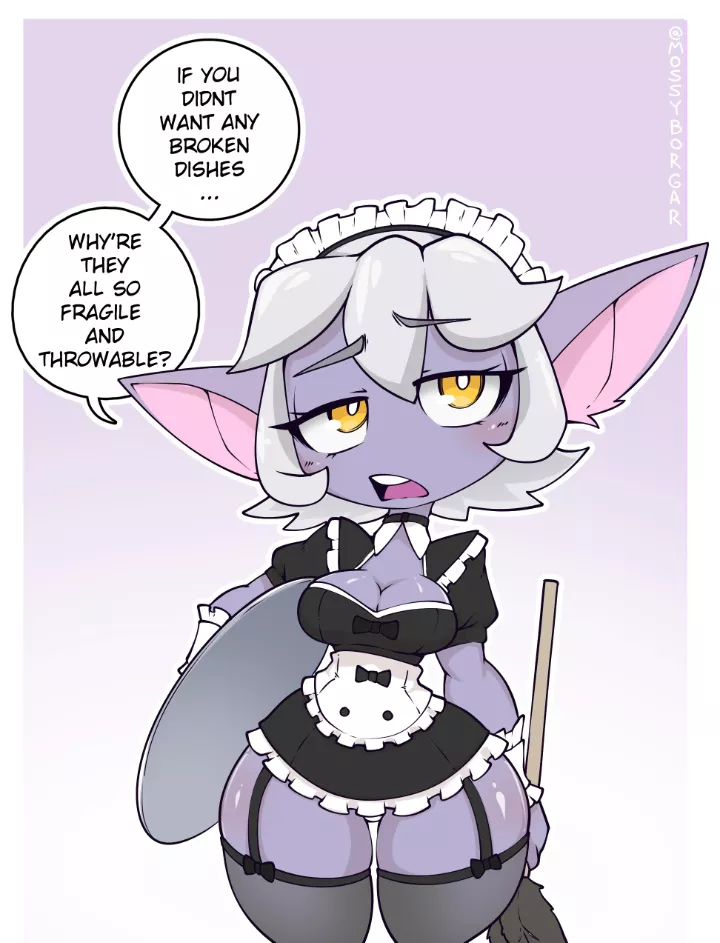 Tristana Maid (League of Legends) by @mossyborgar