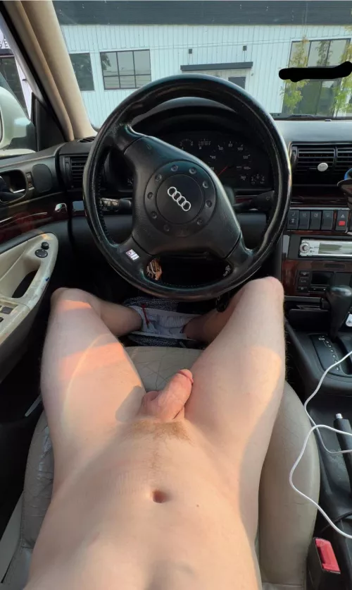 Woke up in my car like this after a tinder date 😮‍💨