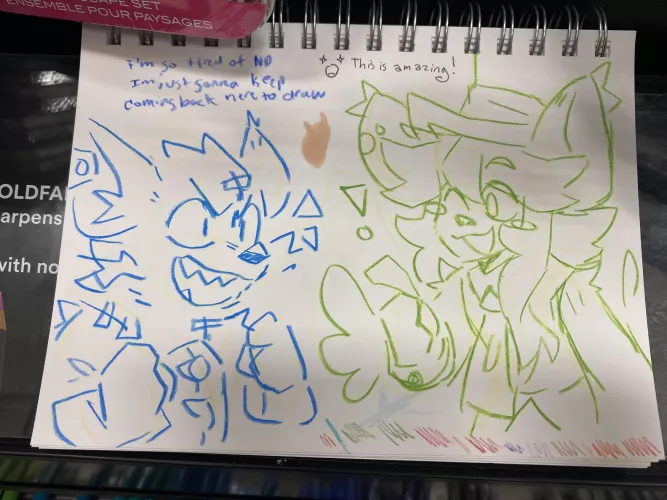 Alright which one of you drew this in a Michael’s craft store