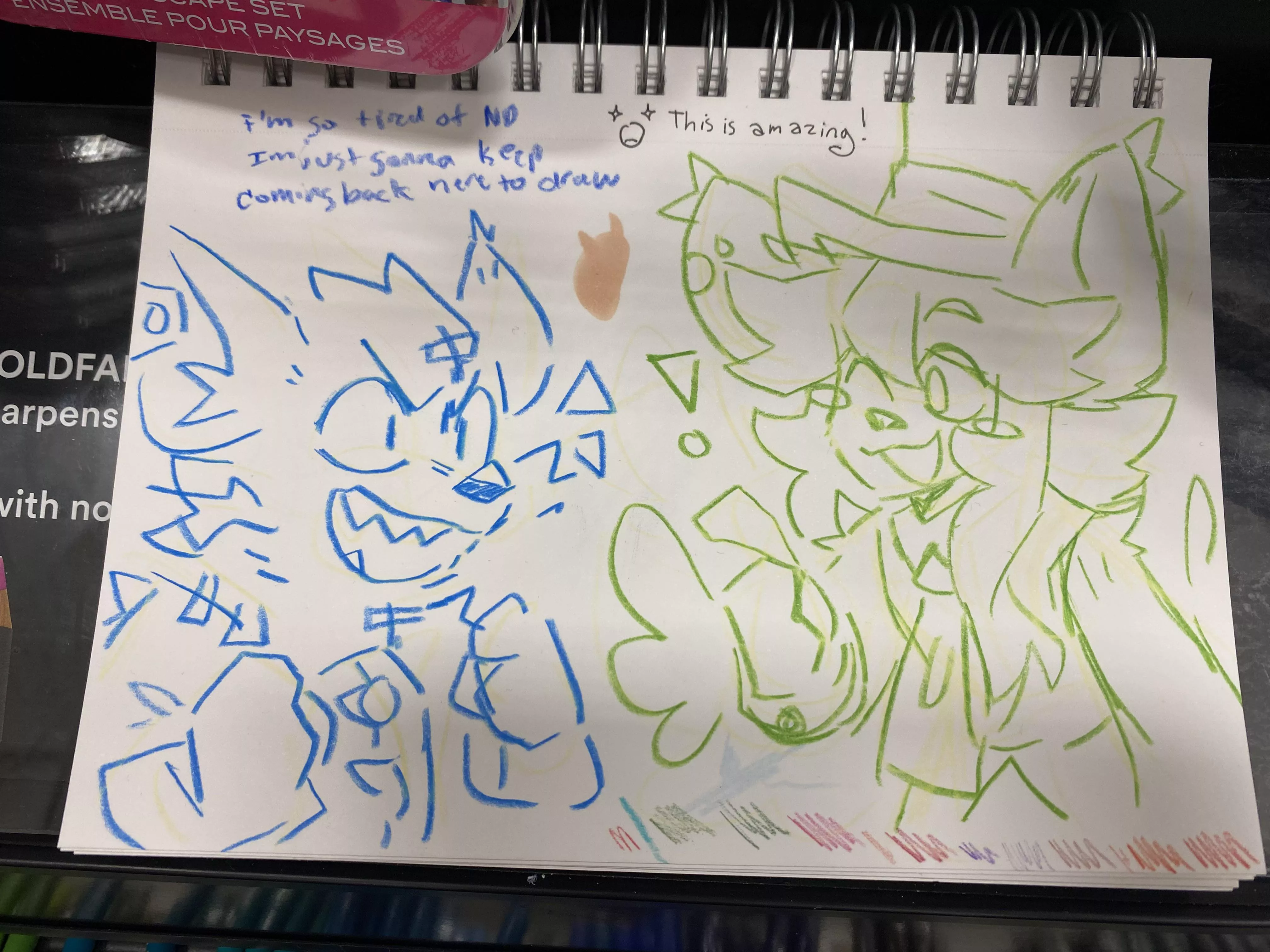 Alright which one of you drew this in a Michael’s craft store