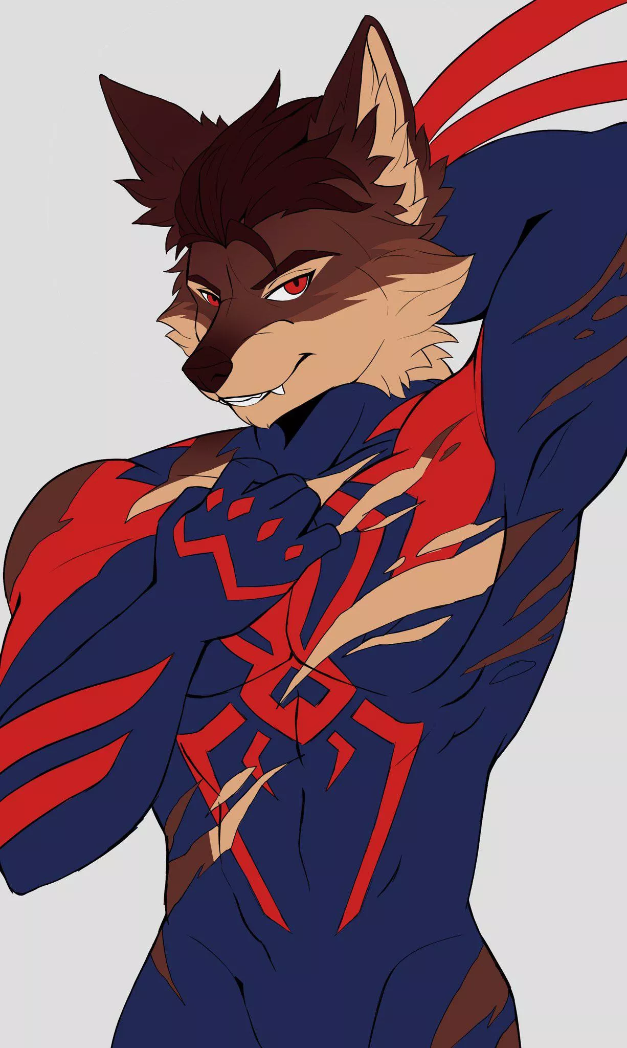 (Art by me) Furry Miguel O’Hara is the best Miguel O’Hara 👀, WIP!