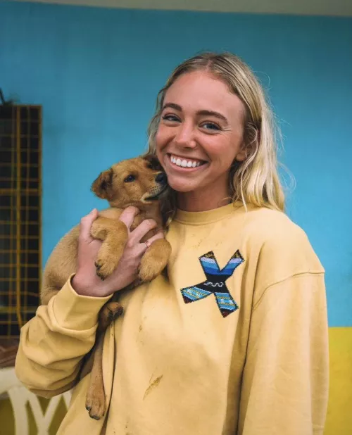 Cute x2, Britten Duerden and puppy