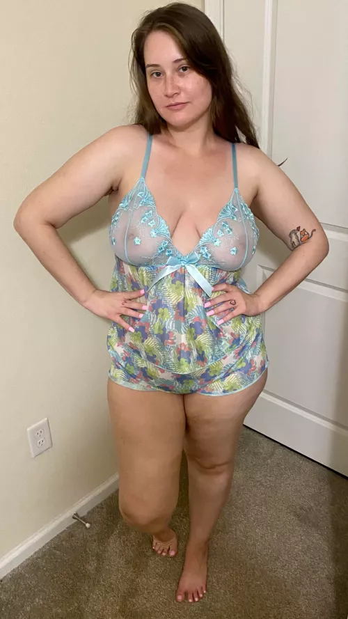 Floral see thru nighty
