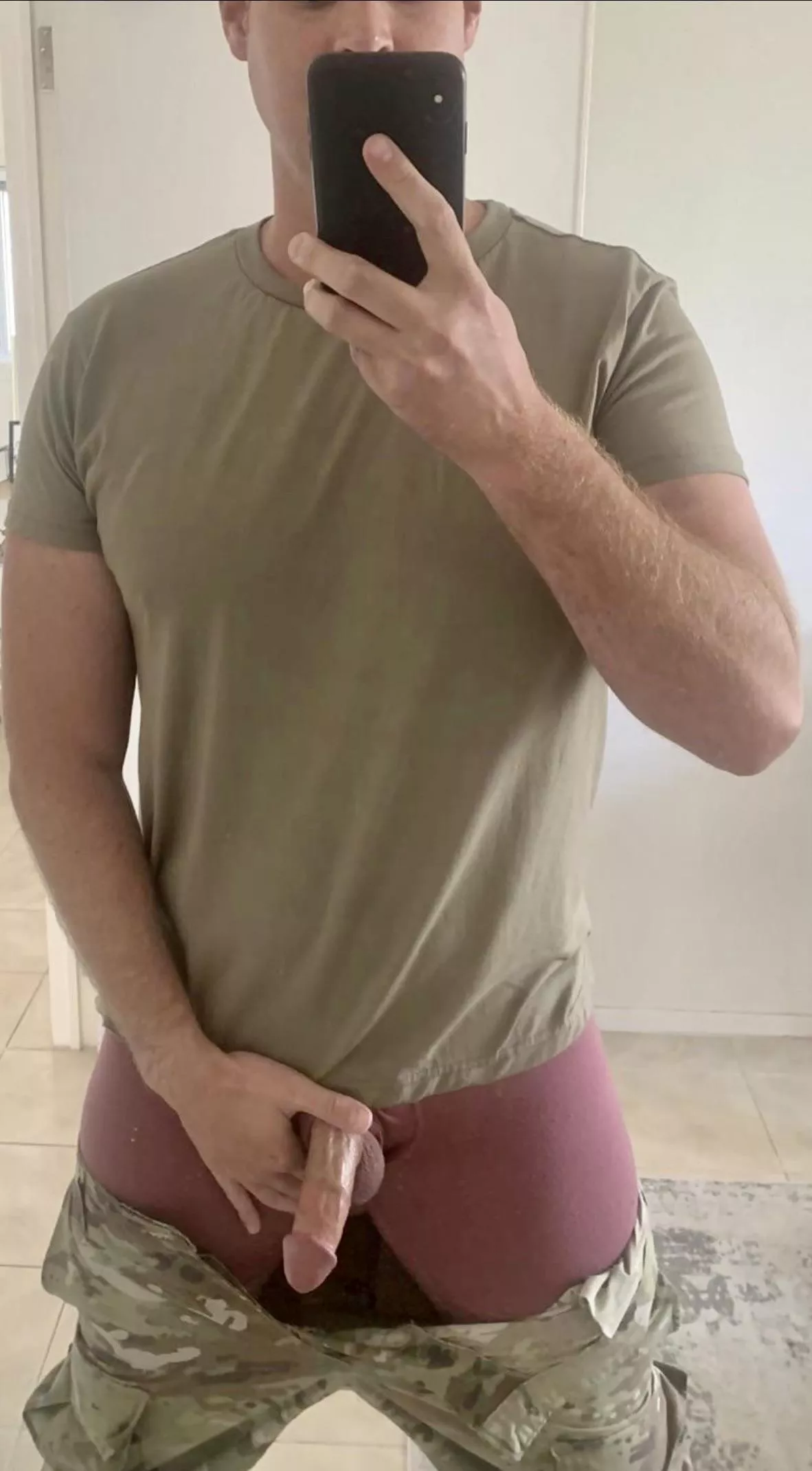 He’s a 10 but he pulls his dick out through his fly and posts it on the internet.