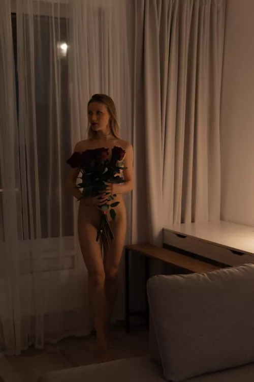 I love it when people give me flowers.