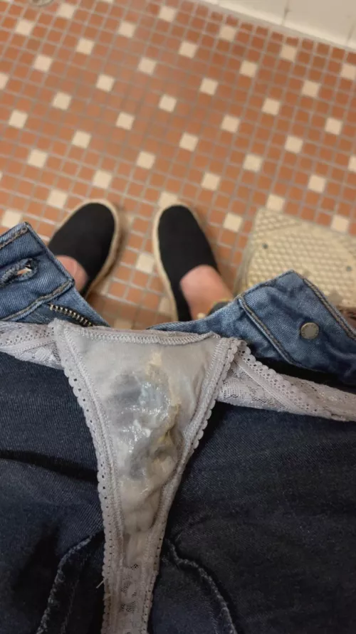 Monday work panty. Tell me what you will do to this already soaked panty of mine. 😊😊