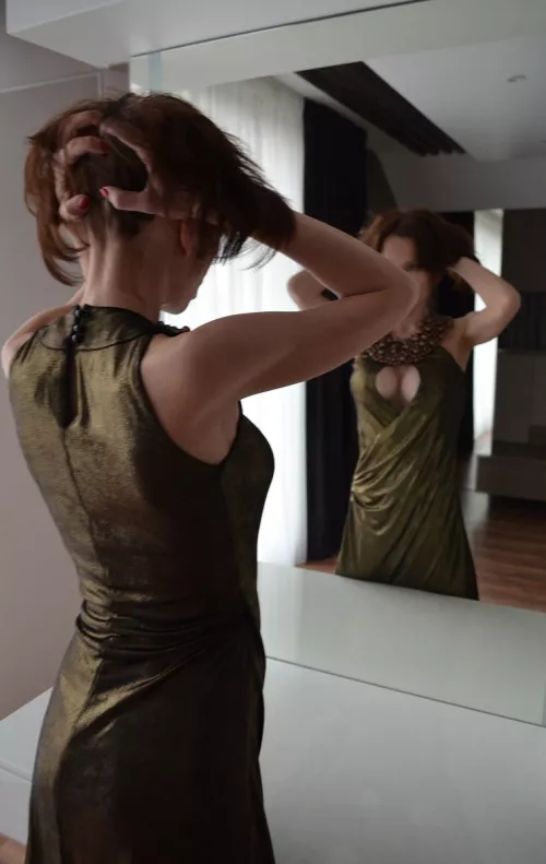 My boobs are so tight in this tight dress!