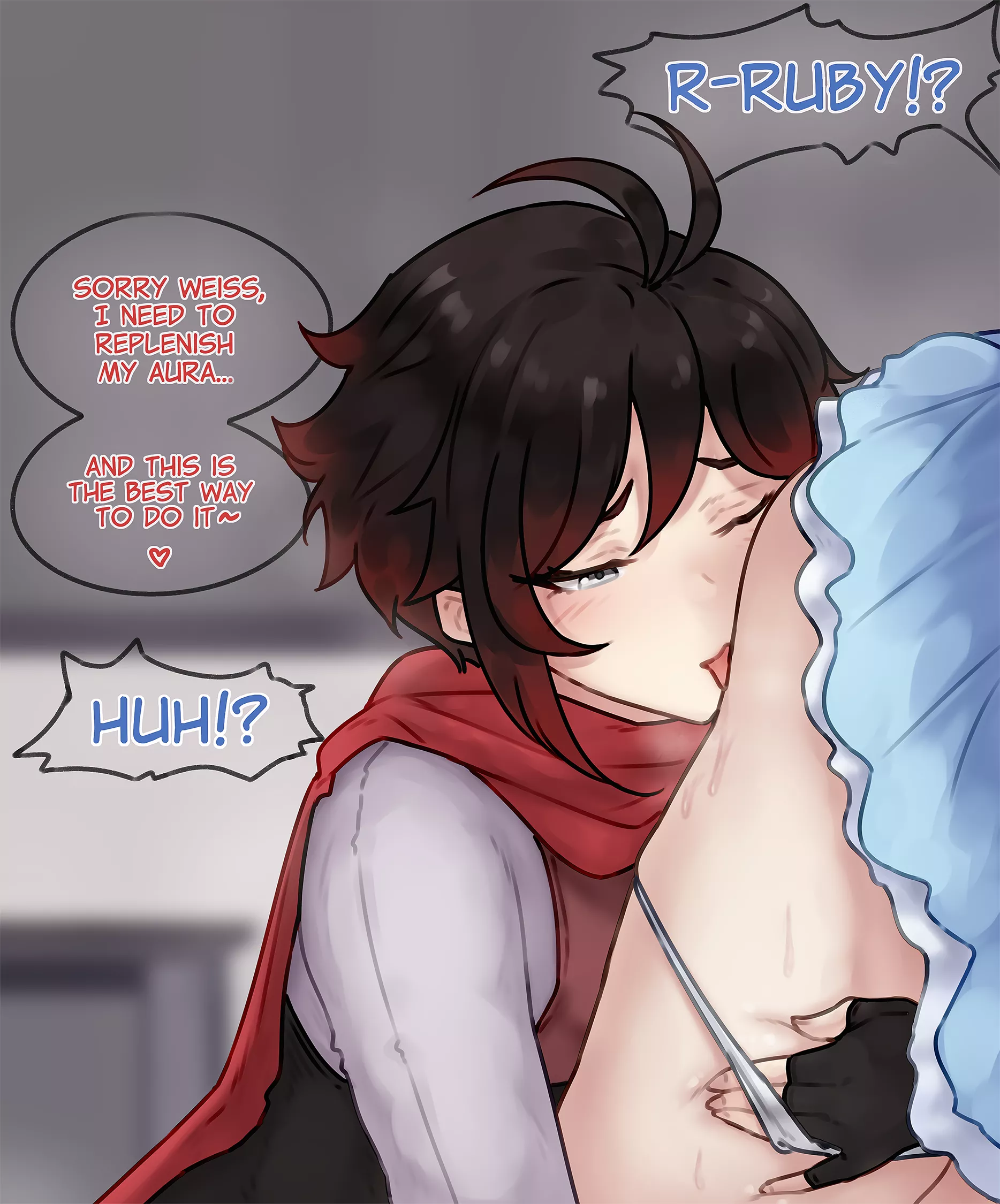 Ruby's secret technique to replenish her aura! A true genius move [bluefield]