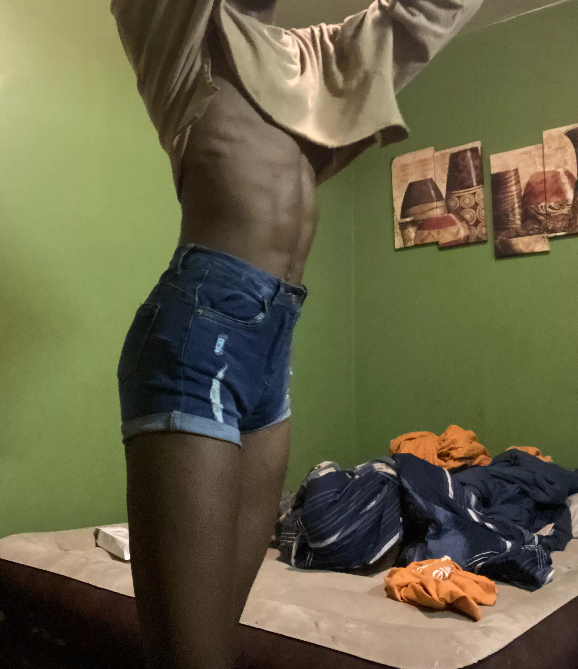 Self made crop top❤️